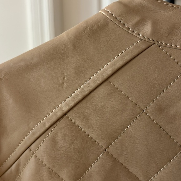 Quilted faux leather jacket - Picture 6 of 6